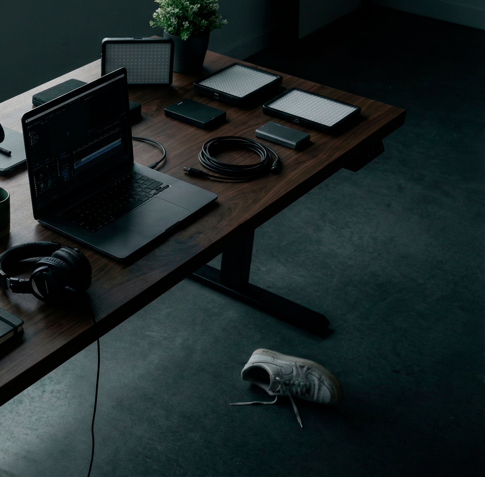 Escritorio del estudio Mint Media